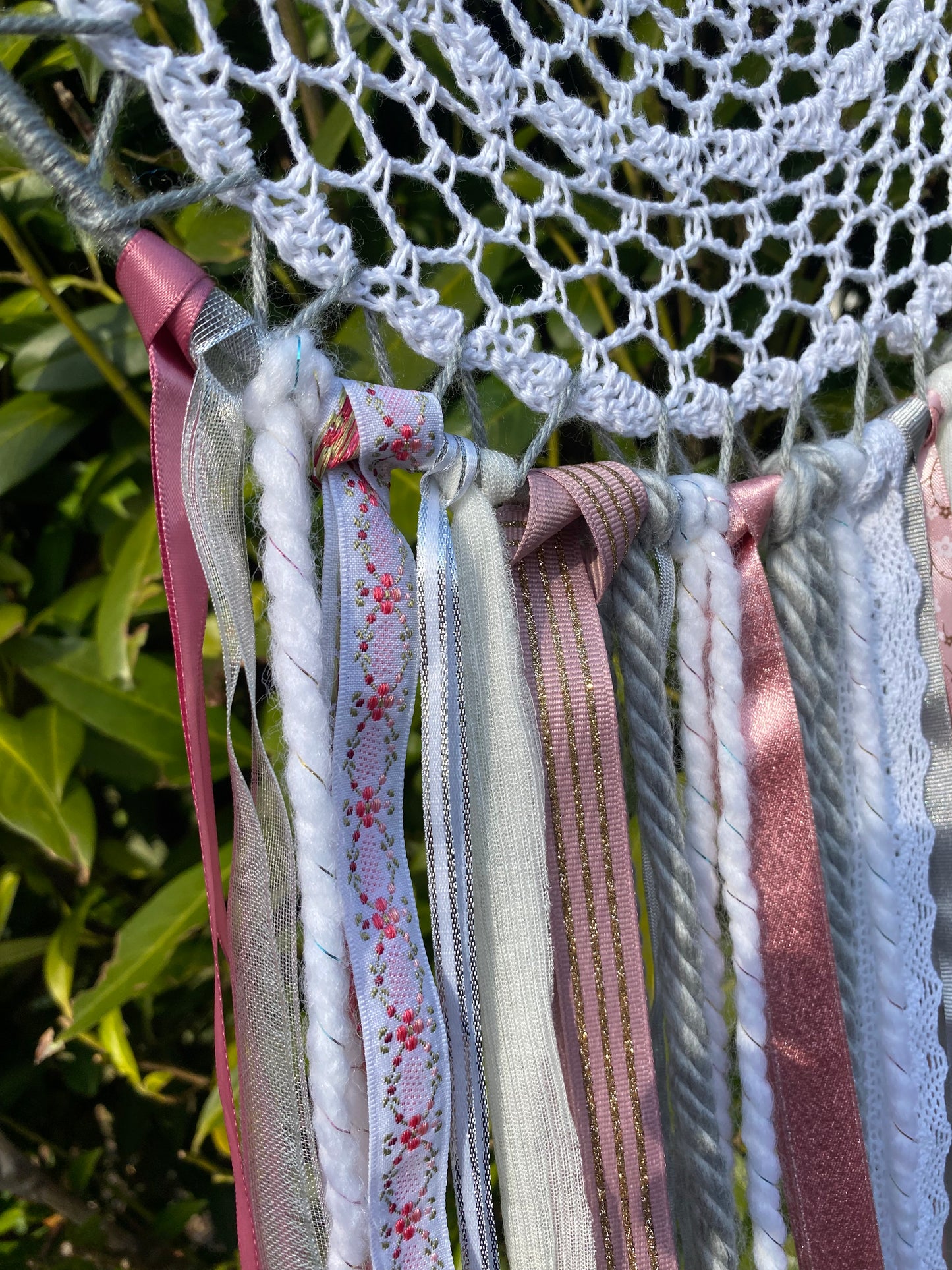 Large Blush & Silver