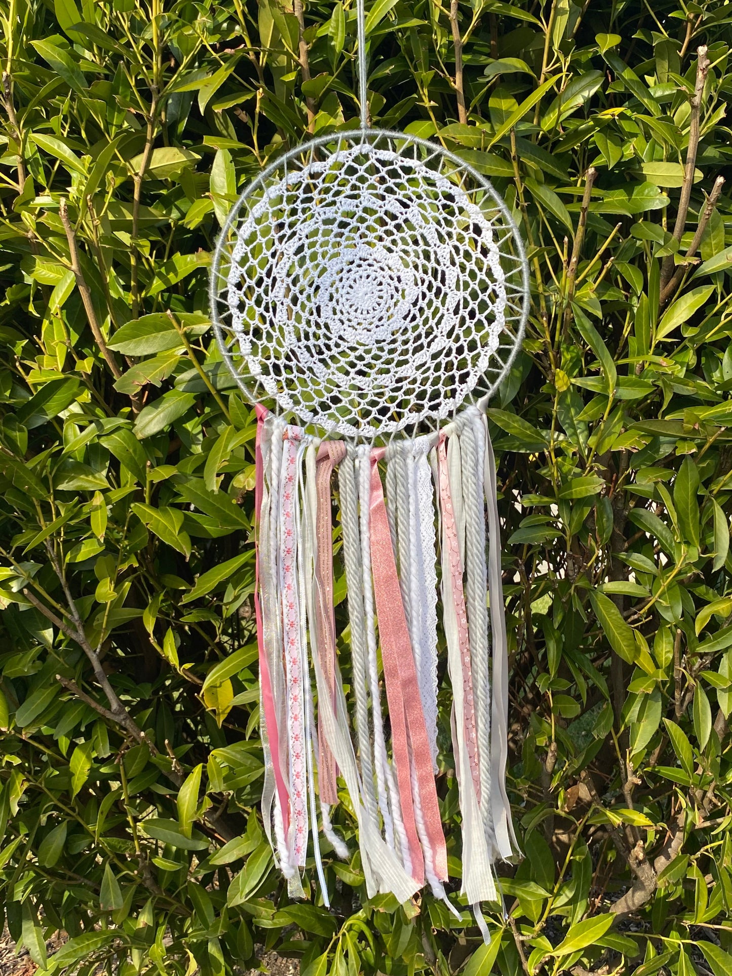 Large Blush & Silver