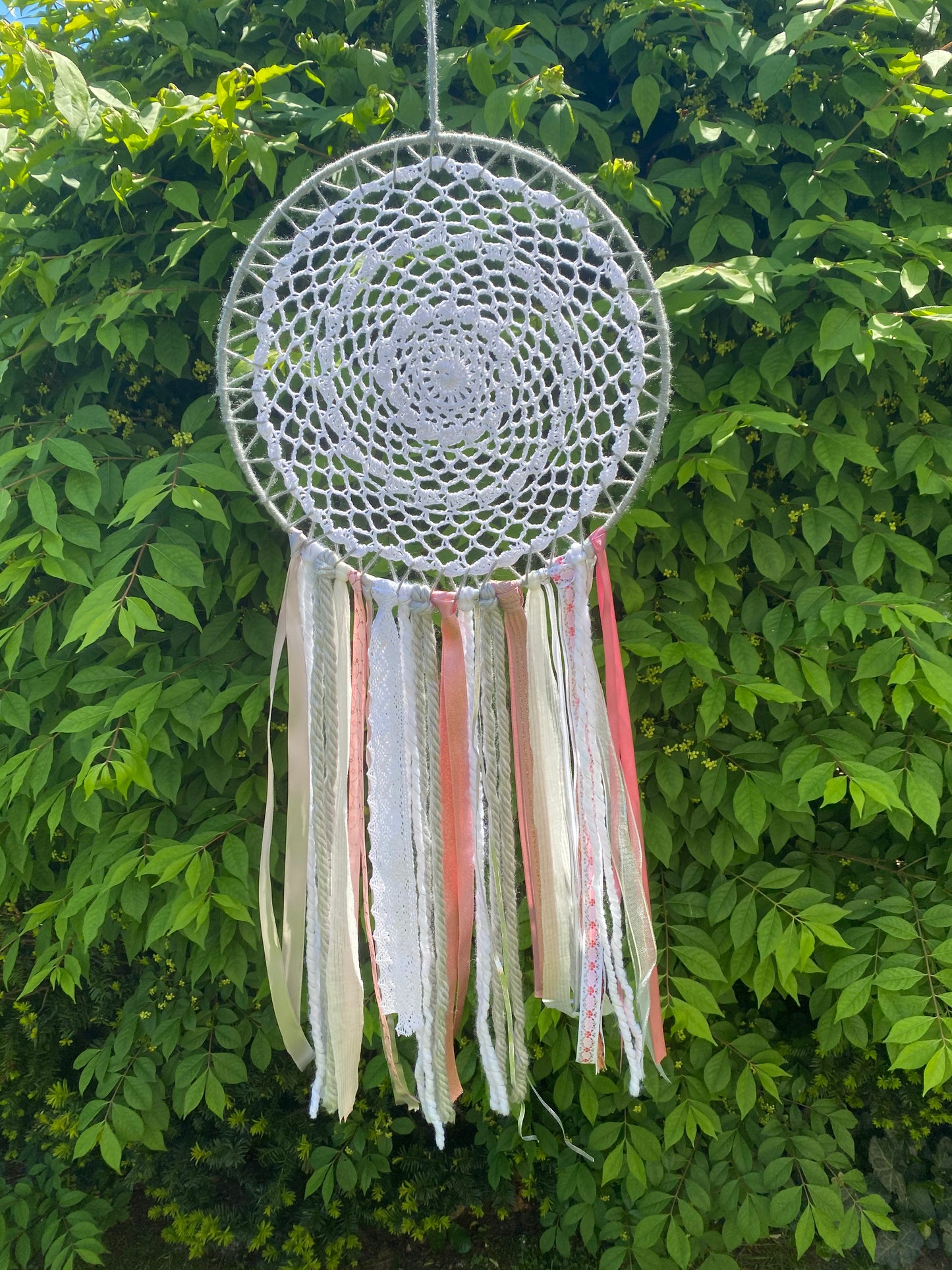 Large Blush & Silver